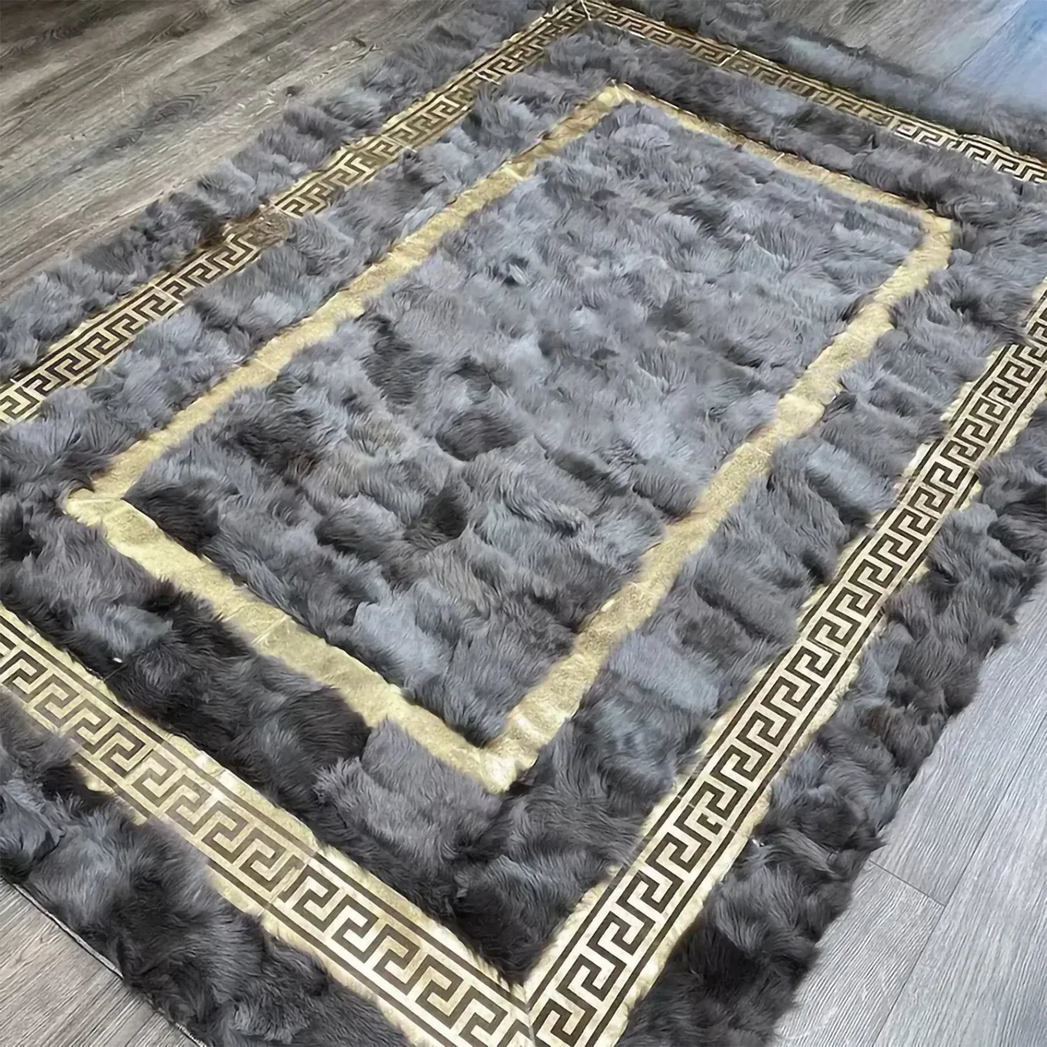 100% Genuine Handmade Fluffy Shaggy Sheepskin Rug, Luxury Sheepskin Area Rug