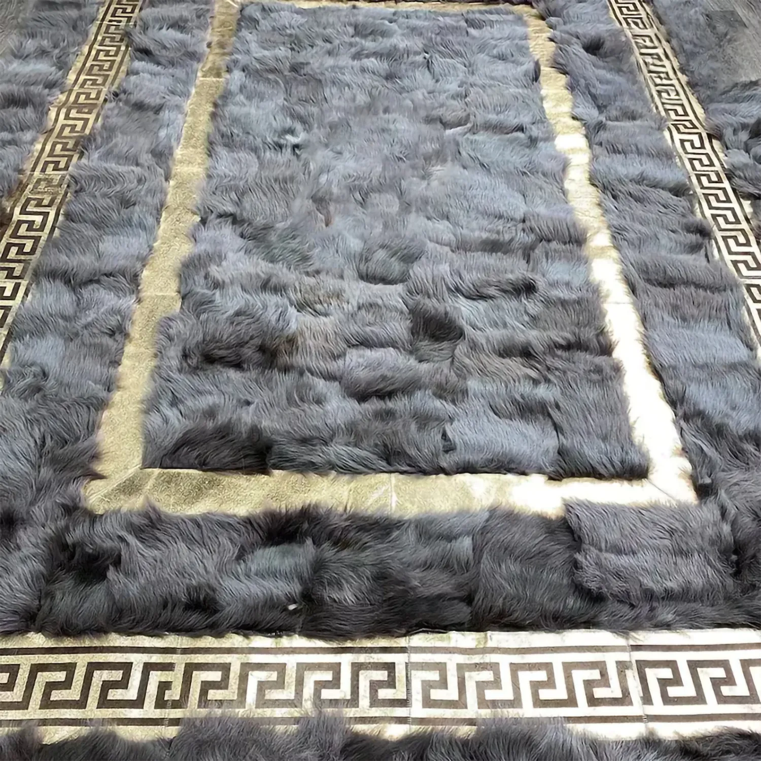 100% Genuine Handmade Fluffy Shaggy Sheepskin Rug, Luxury Sheepskin Area Rug