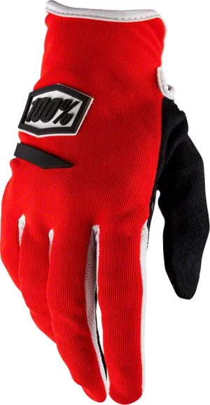 100% RideCamp Women's Glove Red LG