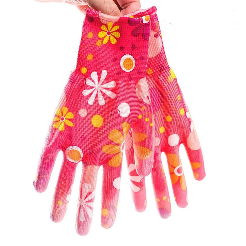 1/12Pairs Labor Protection Cleaning Tools Yard Cleaning Floral Garden Gloves Non-Slip Household Gloves Working Gloves