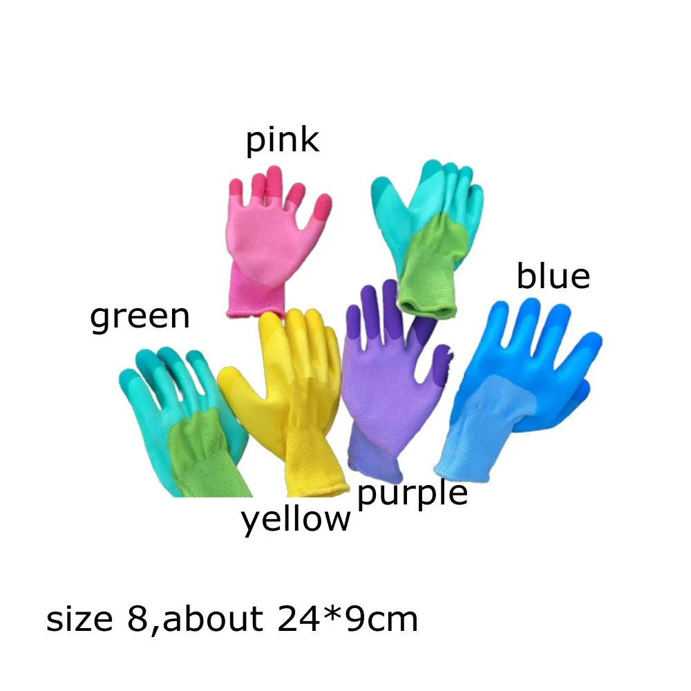 1/12Pairs Labor Protection Cleaning Tools Yard Cleaning Floral Garden Gloves Non-Slip Household Gloves Working Gloves