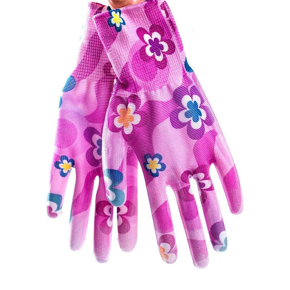 1/12Pairs Labor Protection Cleaning Tools Yard Cleaning Floral Garden Gloves Non-Slip Household Gloves Working Gloves