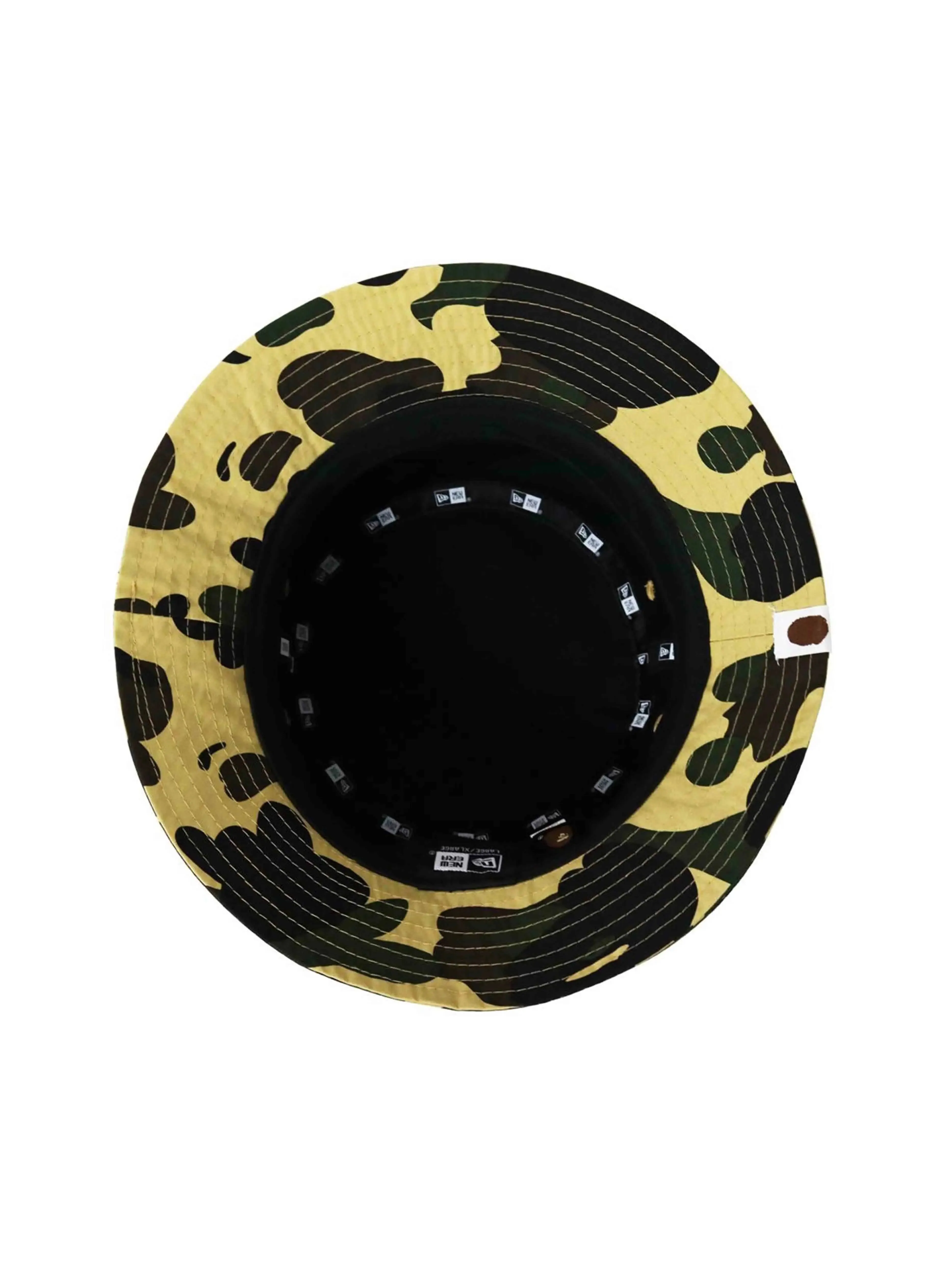 A Bathing Ape New Era 1st Camo Bucket Hat Yellow