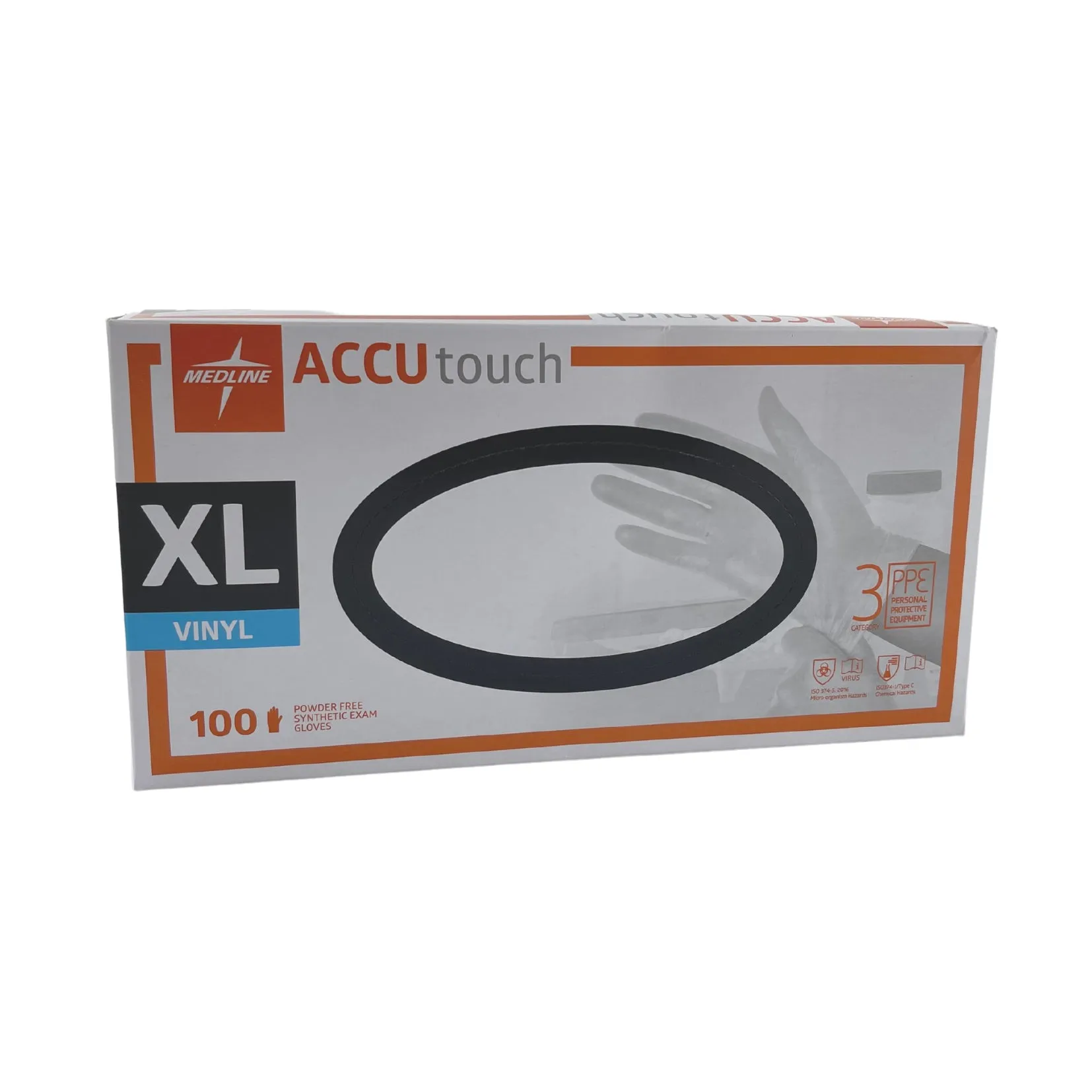 Accutouch Vinyl Clear Gloves Box 100