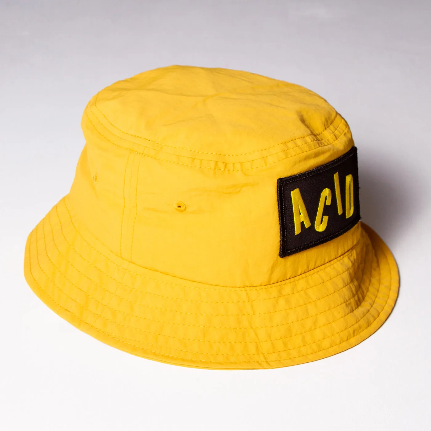 Acid Letter - Water-repellent Bucket Hat - Yellow