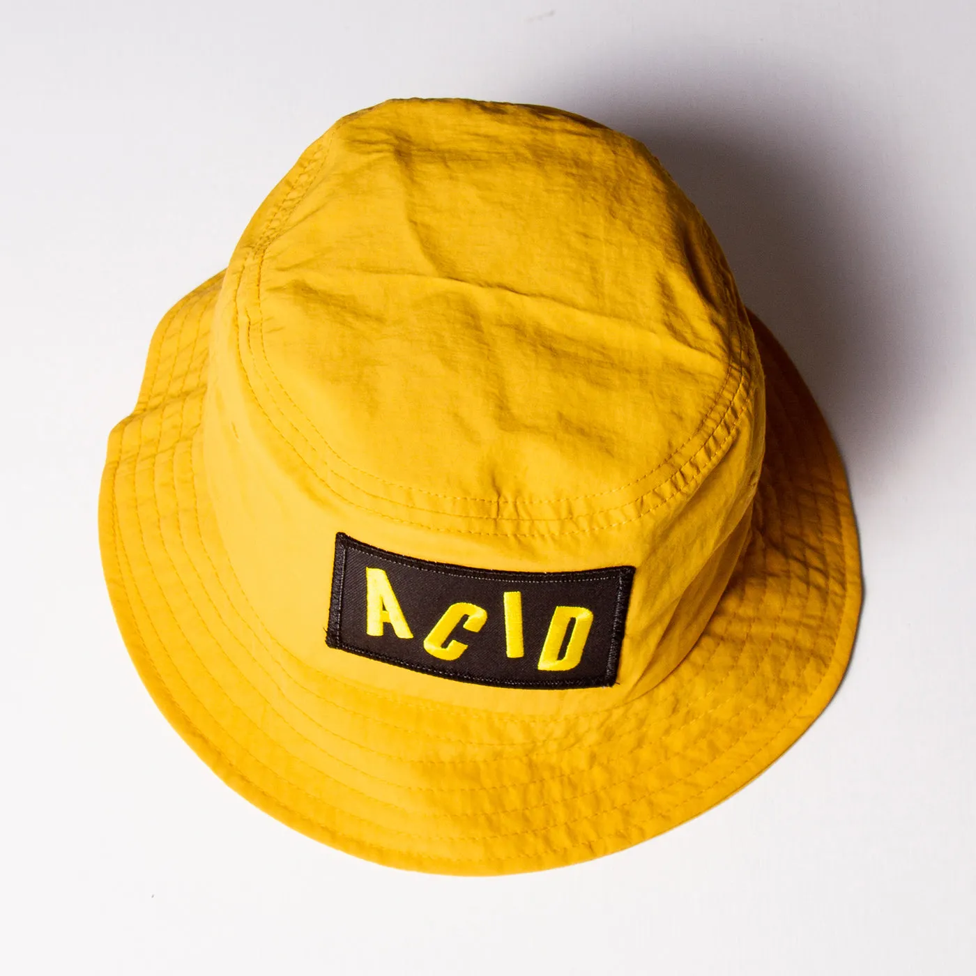 Acid Letter - Water-repellent Bucket Hat - Yellow