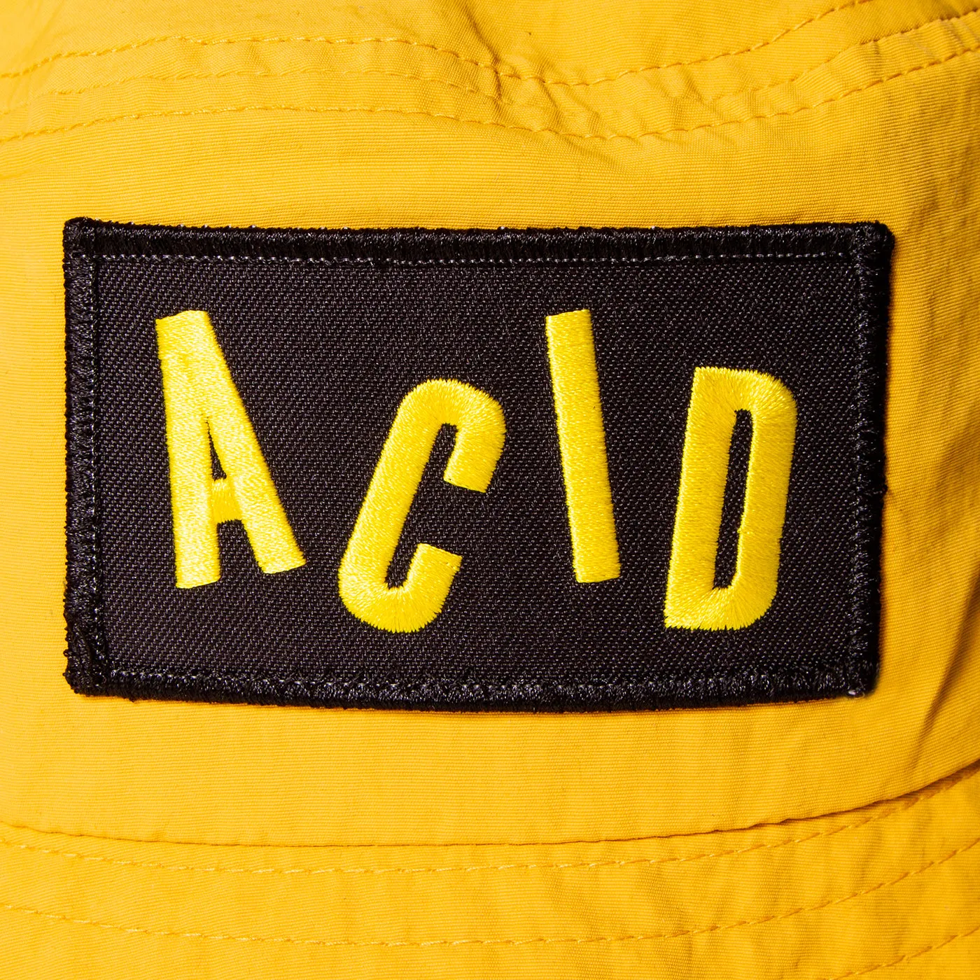 Acid Letter - Water-repellent Bucket Hat - Yellow