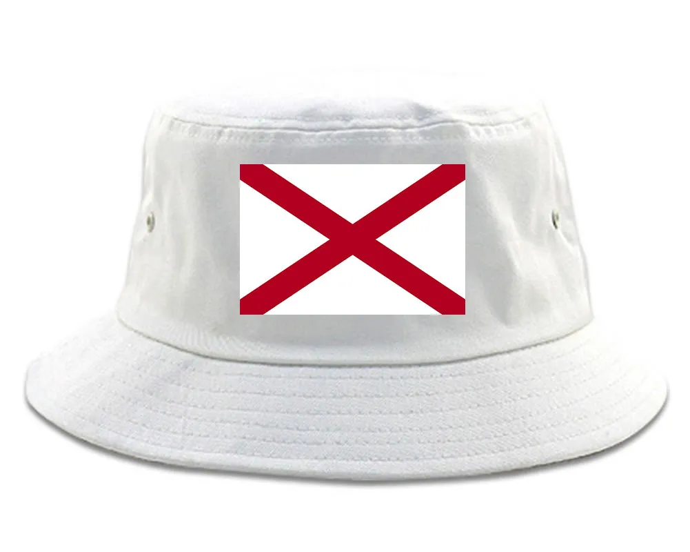 Alabama State Flag AL Chest Mens Bucket Hat