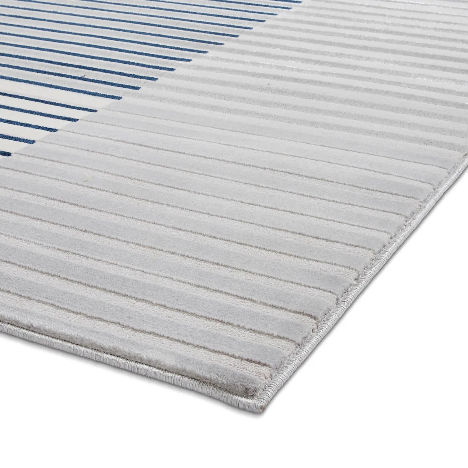 Apollo 2681 Grey/Navy Stripe Rug