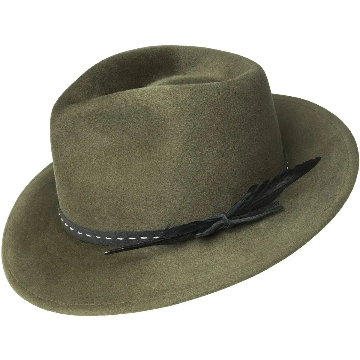 Bailey Colby Elite Velour Finish Wool Fedora