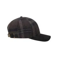 BASEBALL CAP CHECK WOOL