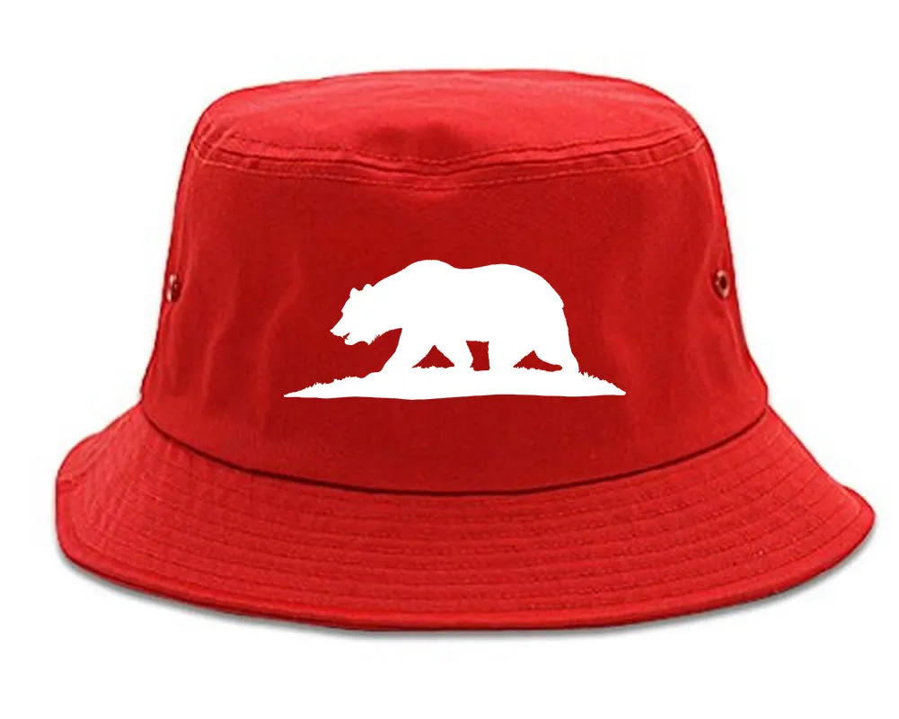 Bear Logo California Republic Mens Bucket Hat