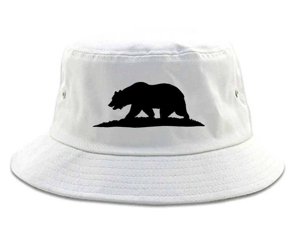 Bear Logo California Republic Mens Bucket Hat