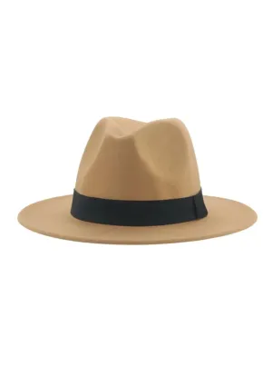 BEIGE FEDORA HAT