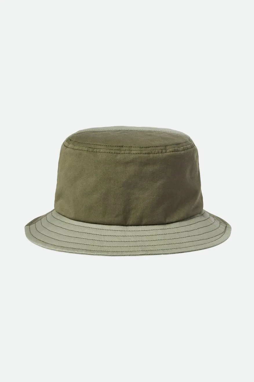 Beta Packable Bucket Hat - Mineral Grey/Olive Surplus