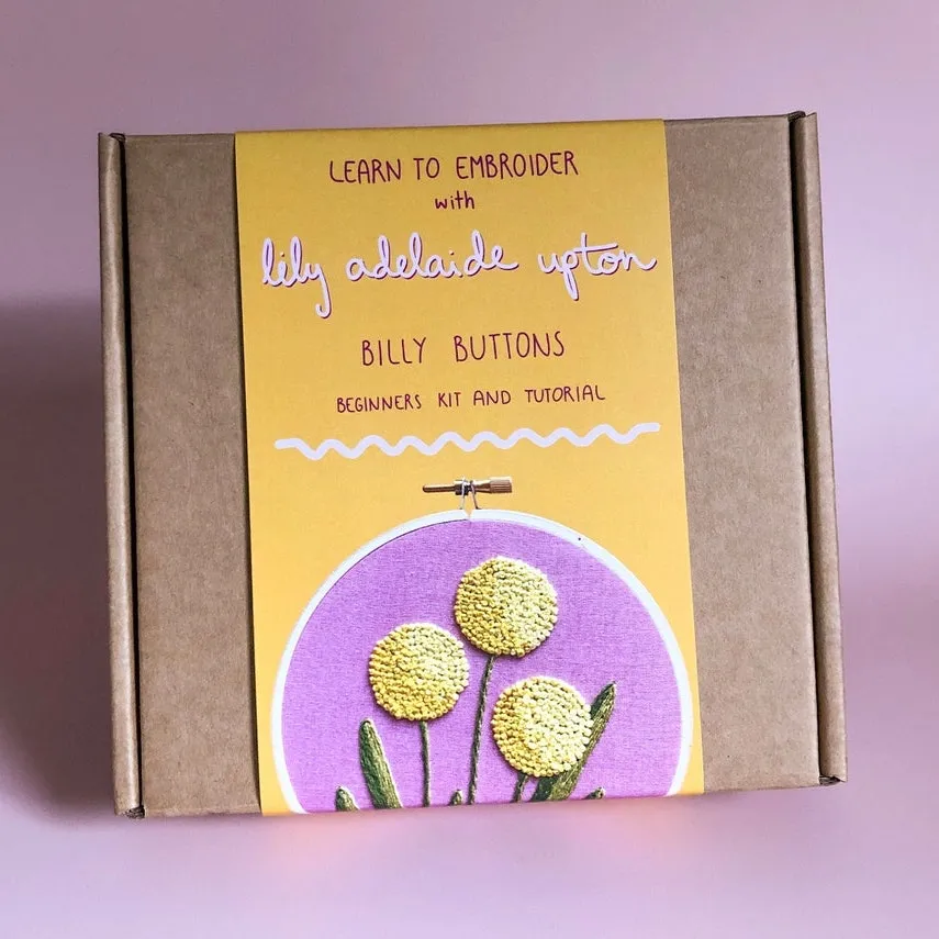 Billy Button Embroidery Kit