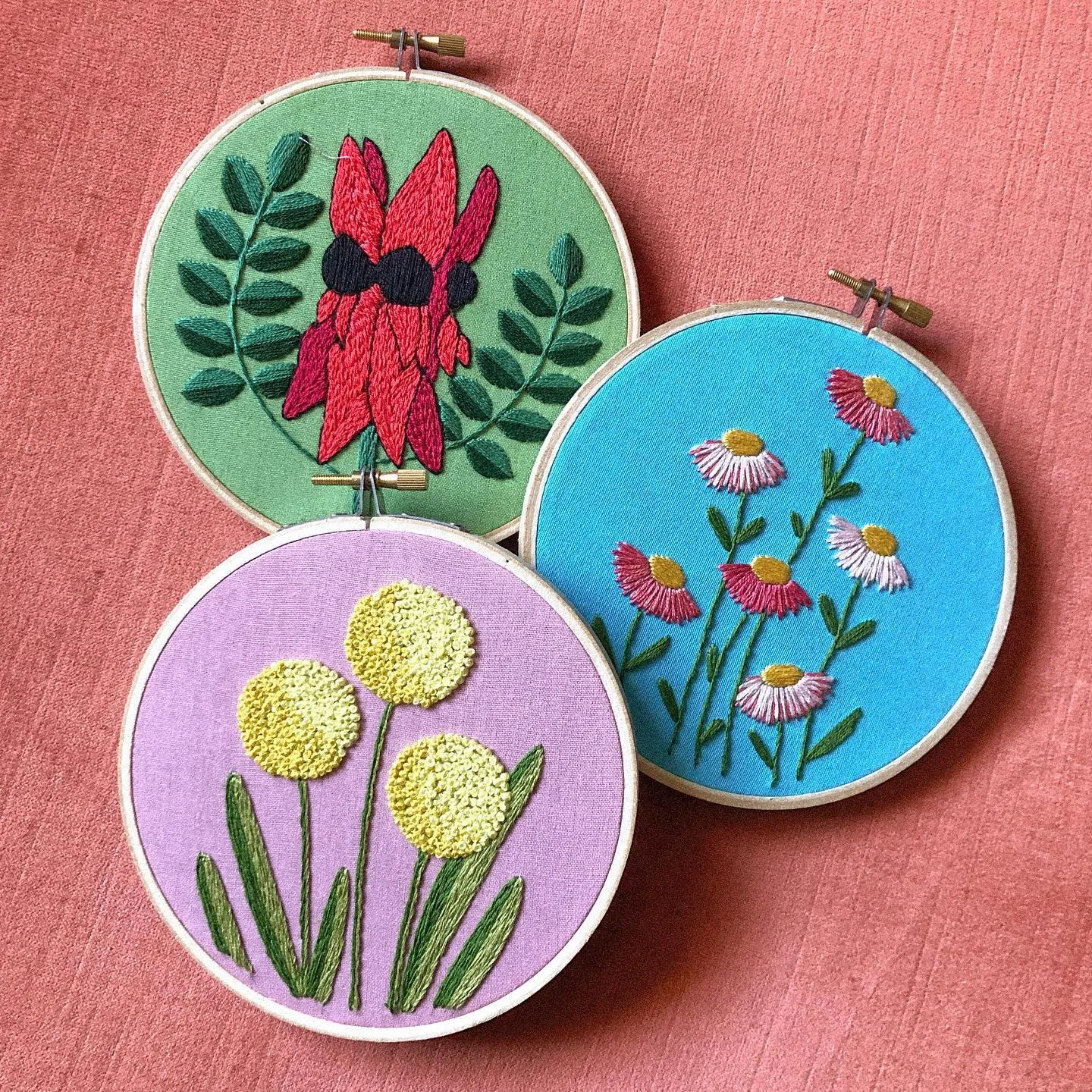 Billy Button Embroidery Kit