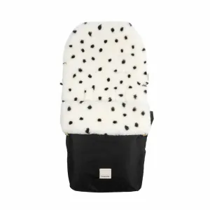 BINIBAMBA Merino Sheepskin Puffmuff - Dalmatian