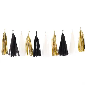 Black & White Tassel Garland