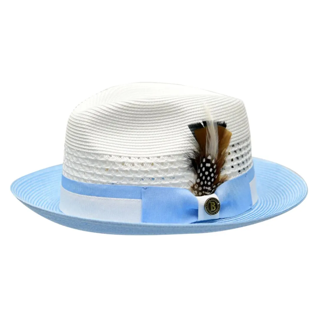 Bruno Capelo The Rocco Pinch Front Straw Fedora