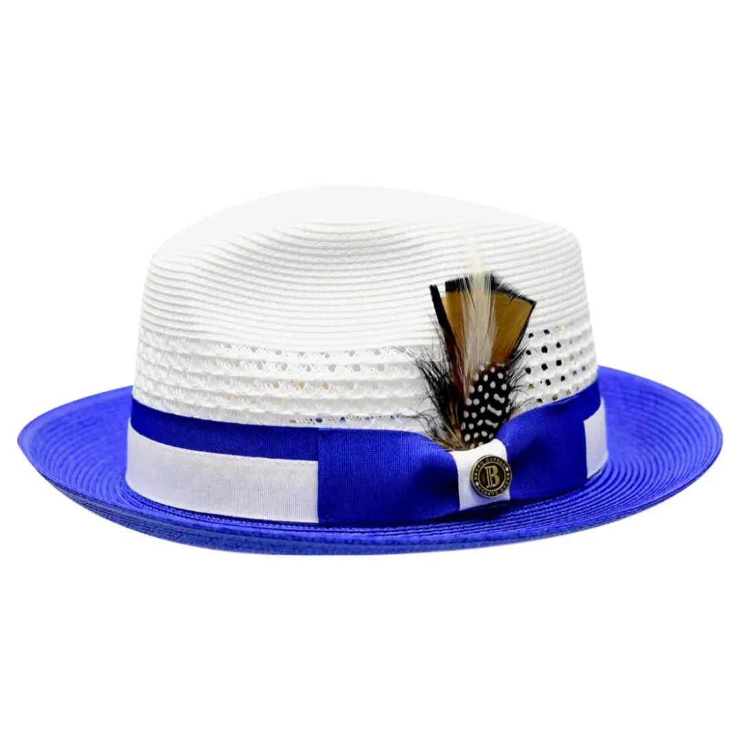 Bruno Capelo The Rocco Pinch Front Straw Fedora