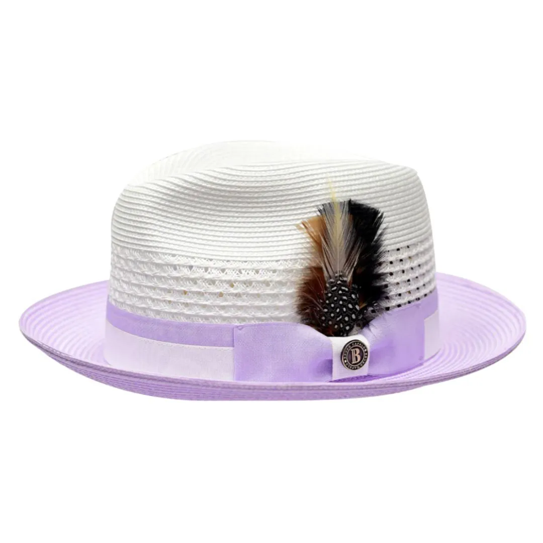 Bruno Capelo The Rocco Pinch Front Straw Fedora