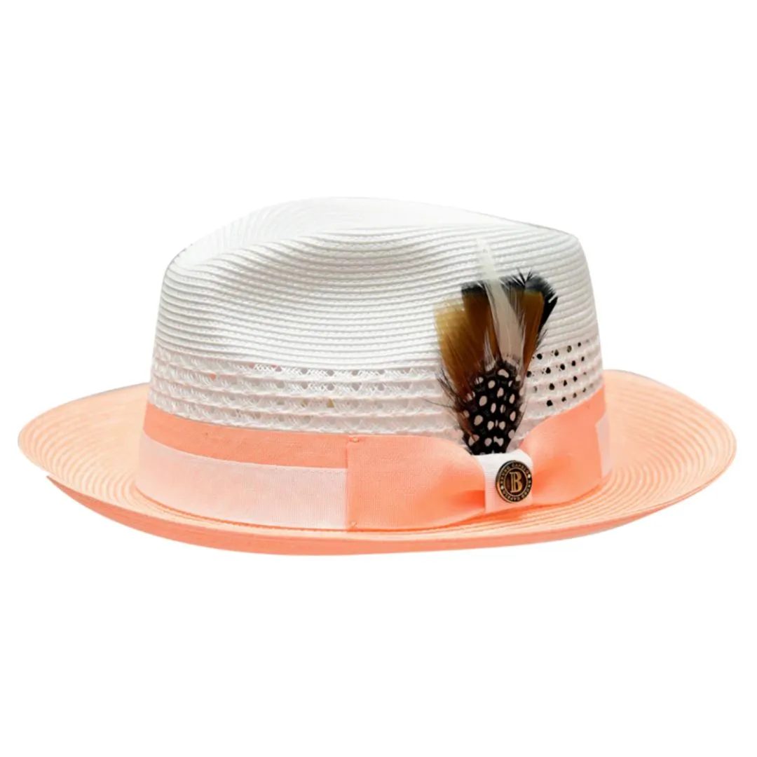 Bruno Capelo The Rocco Pinch Front Straw Fedora