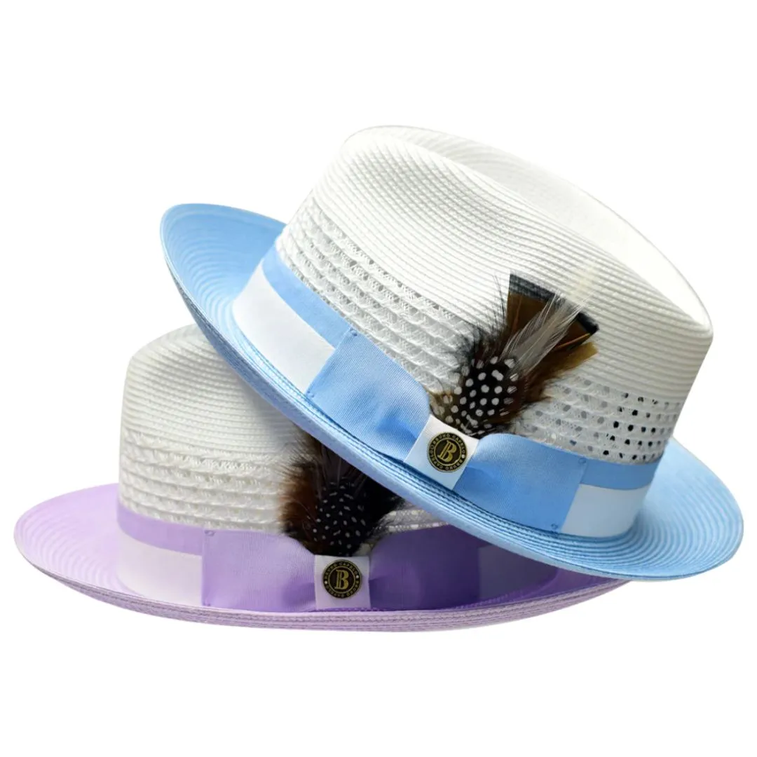 Bruno Capelo The Rocco Pinch Front Straw Fedora