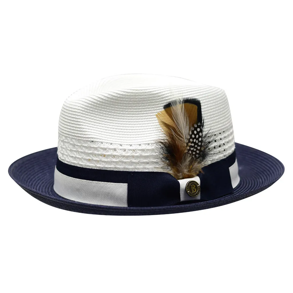 Bruno Capelo The Rocco Pinch Front Straw Fedora