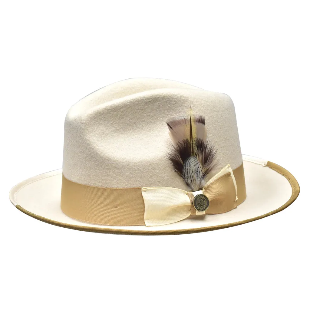 Bruno Capelo Winston Pinch Front Wool Fedora