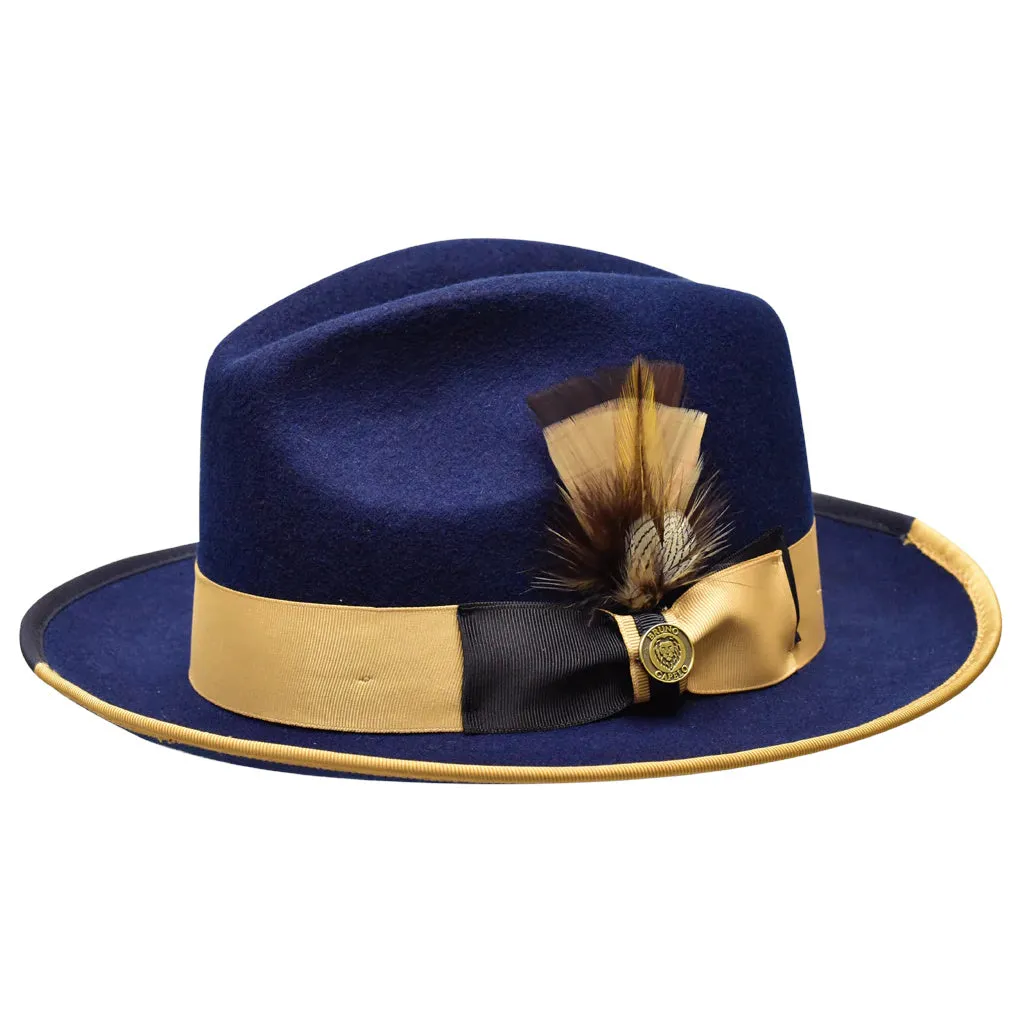 Bruno Capelo Winston Pinch Front Wool Fedora