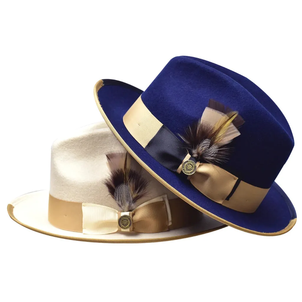 Bruno Capelo Winston Pinch Front Wool Fedora