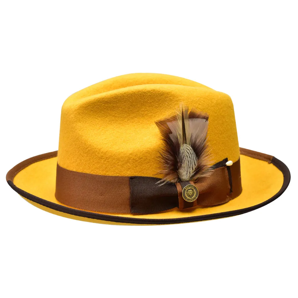 Bruno Capelo Winston Pinch Front Wool Fedora