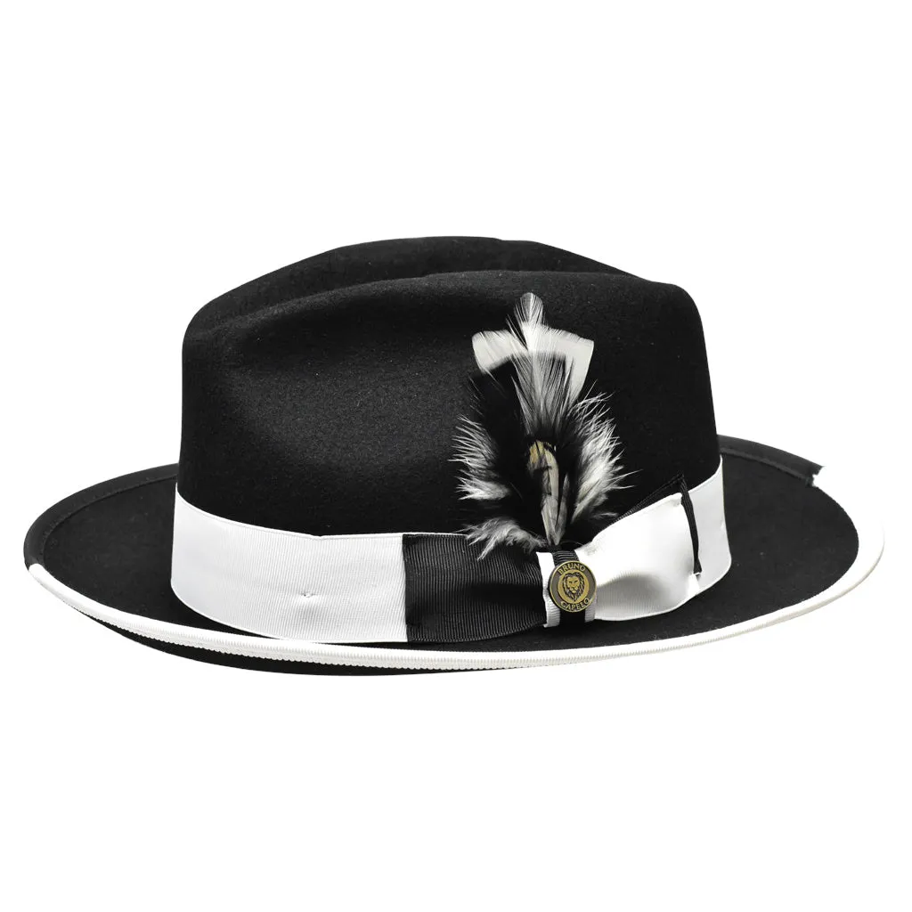 Bruno Capelo Winston Pinch Front Wool Fedora