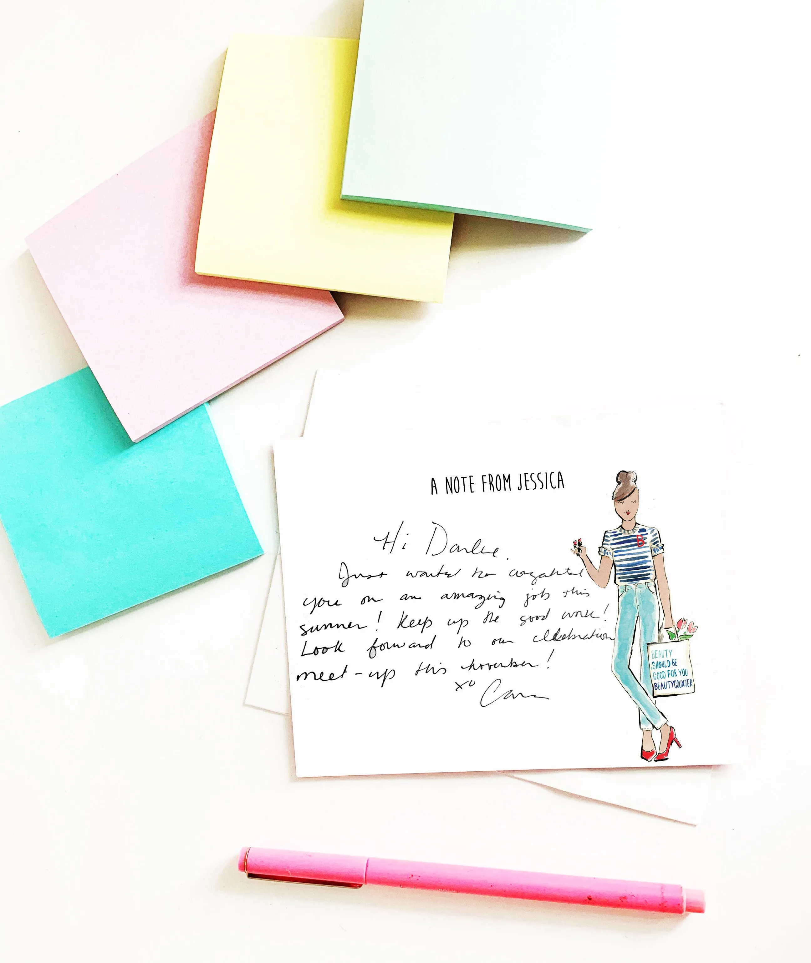 Build A Portrait Beautycounter Personalized Notecards (super customized)