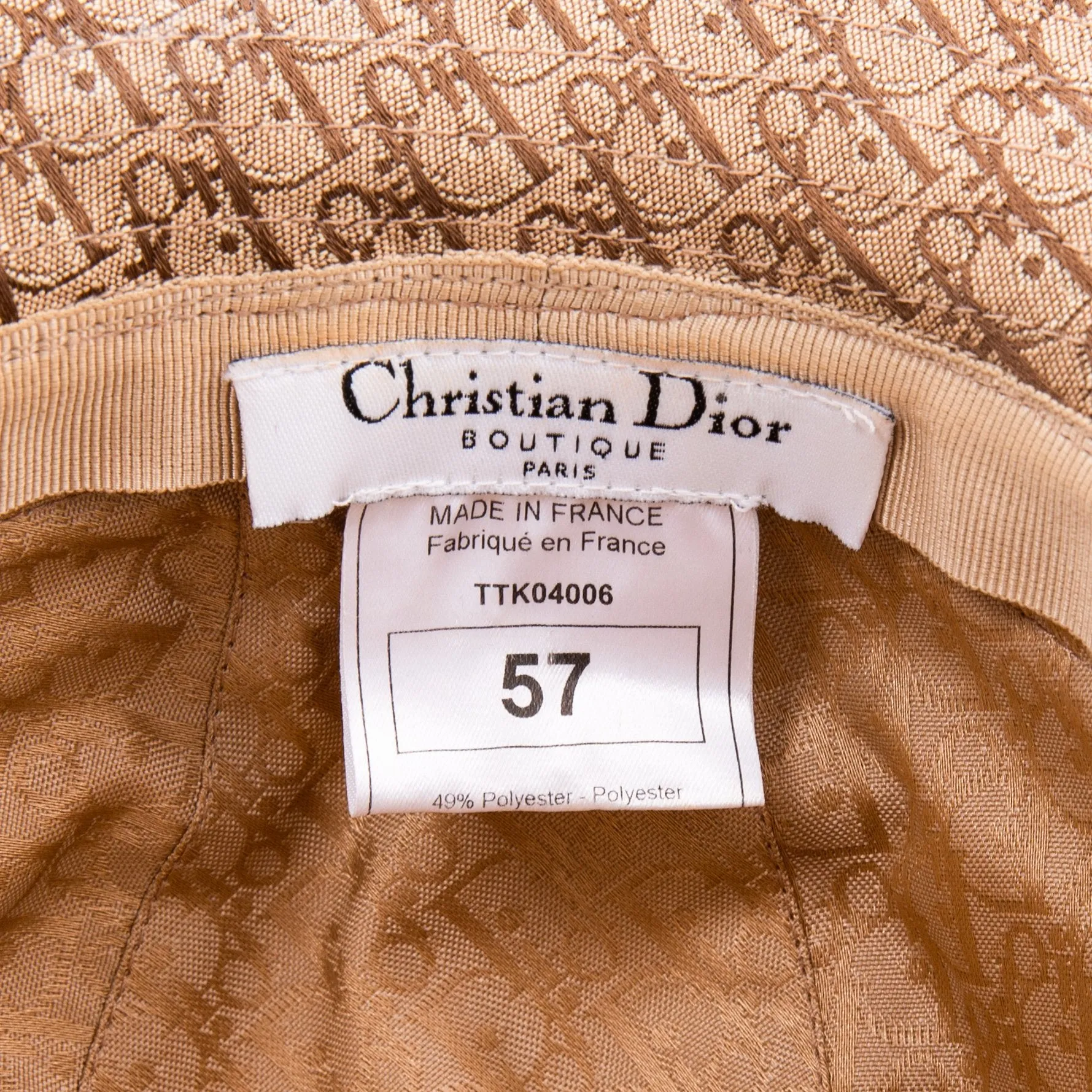 Christian Dior Fall 2004 Rasta Bucket Hat