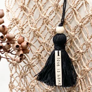 Cotton Tassel 'love is home'