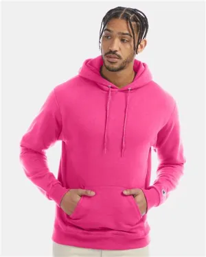 Sure! Heres an optimized title for the e-commerce product:

Premium Custom Embroidered Champion Powerblend® Hoodie - Vibrant Wow Pink - Style S700