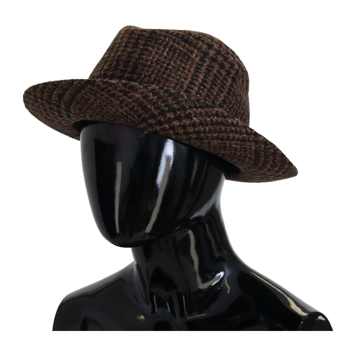 Dolce & Gabbana Elegant Brown Fedora Hat - Winter Chic Accessory