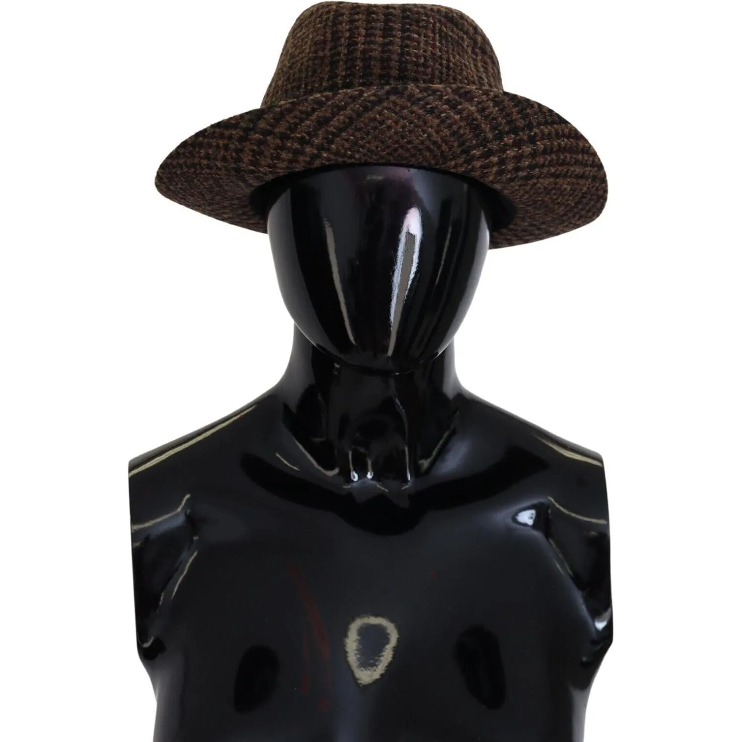 Dolce & Gabbana Elegant Brown Fedora Hat - Winter Chic Accessory