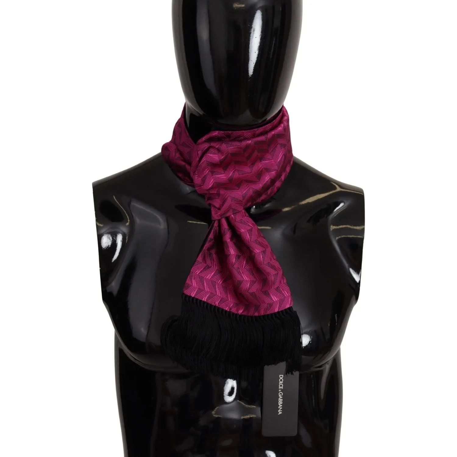 Dolce & Gabbana Elegant Magenta Silk Men's Scarf Wrap