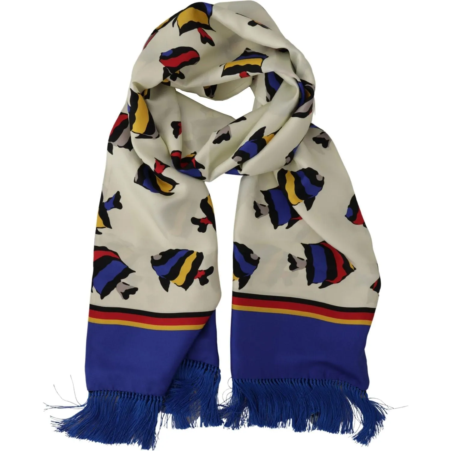 Dolce & Gabbana Multicolor Silk Men's Scarf Wrap