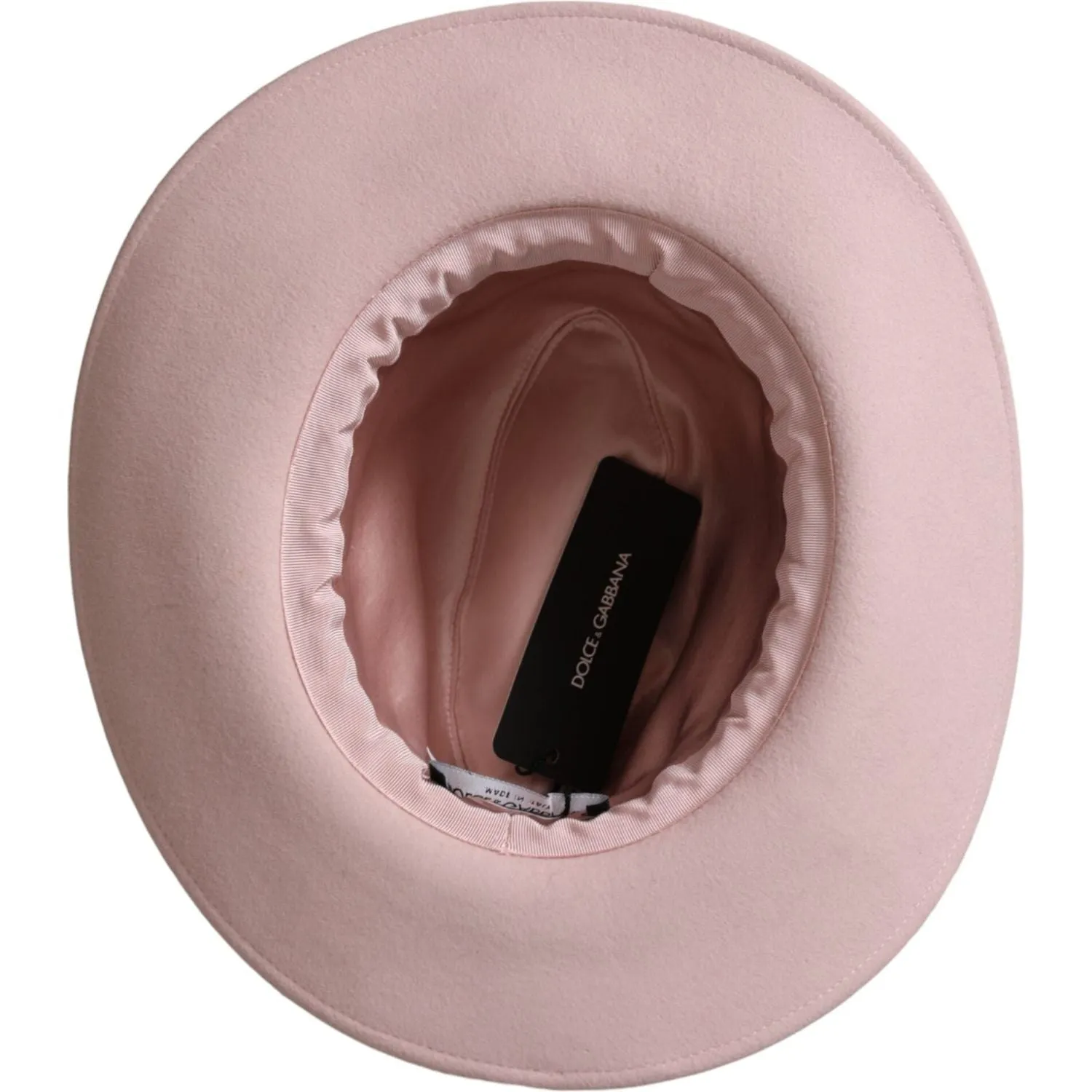 Dolce & Gabbana Pink Rabbit Fedora Trilby Women Hat