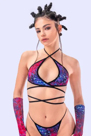 Drippy Eye Wrap Around Bikini Top