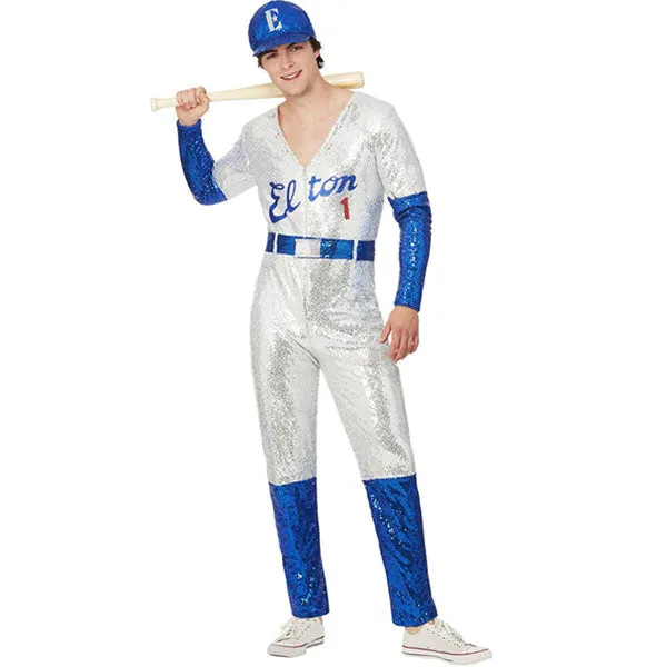 Elton John Deluxe Sequin Baseball Costume