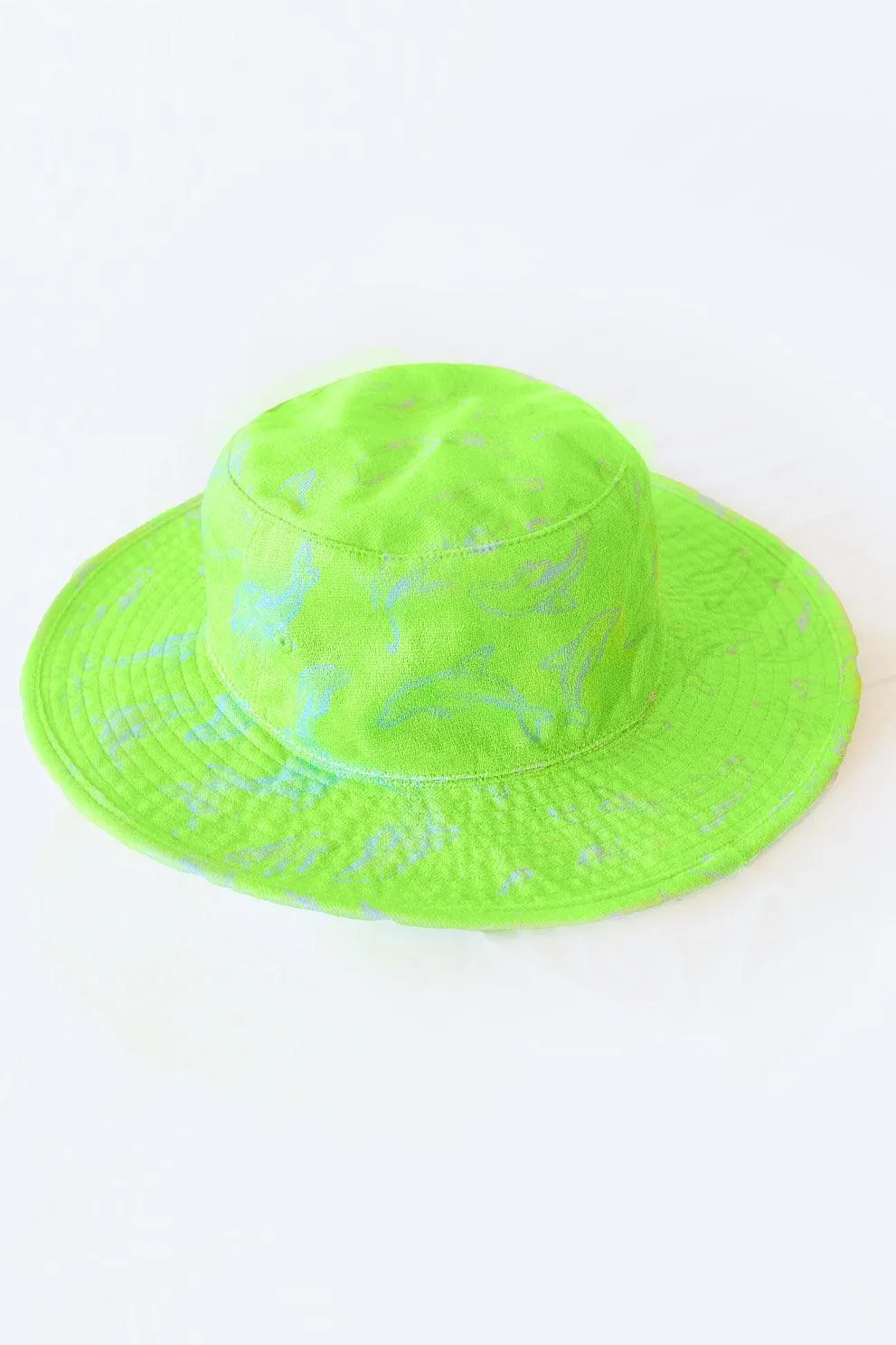 Flipper Neon Green Towelling Bucket Hat