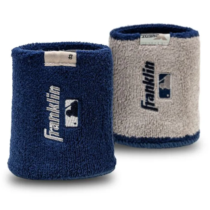 Franklin MLB X-Vent Reversible Wristbands 4"