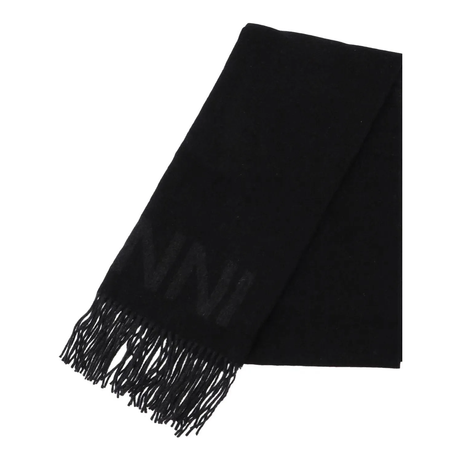 Ganni logo lettering scarf