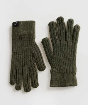 Gymshark Knitted Gloves - Winter Olive