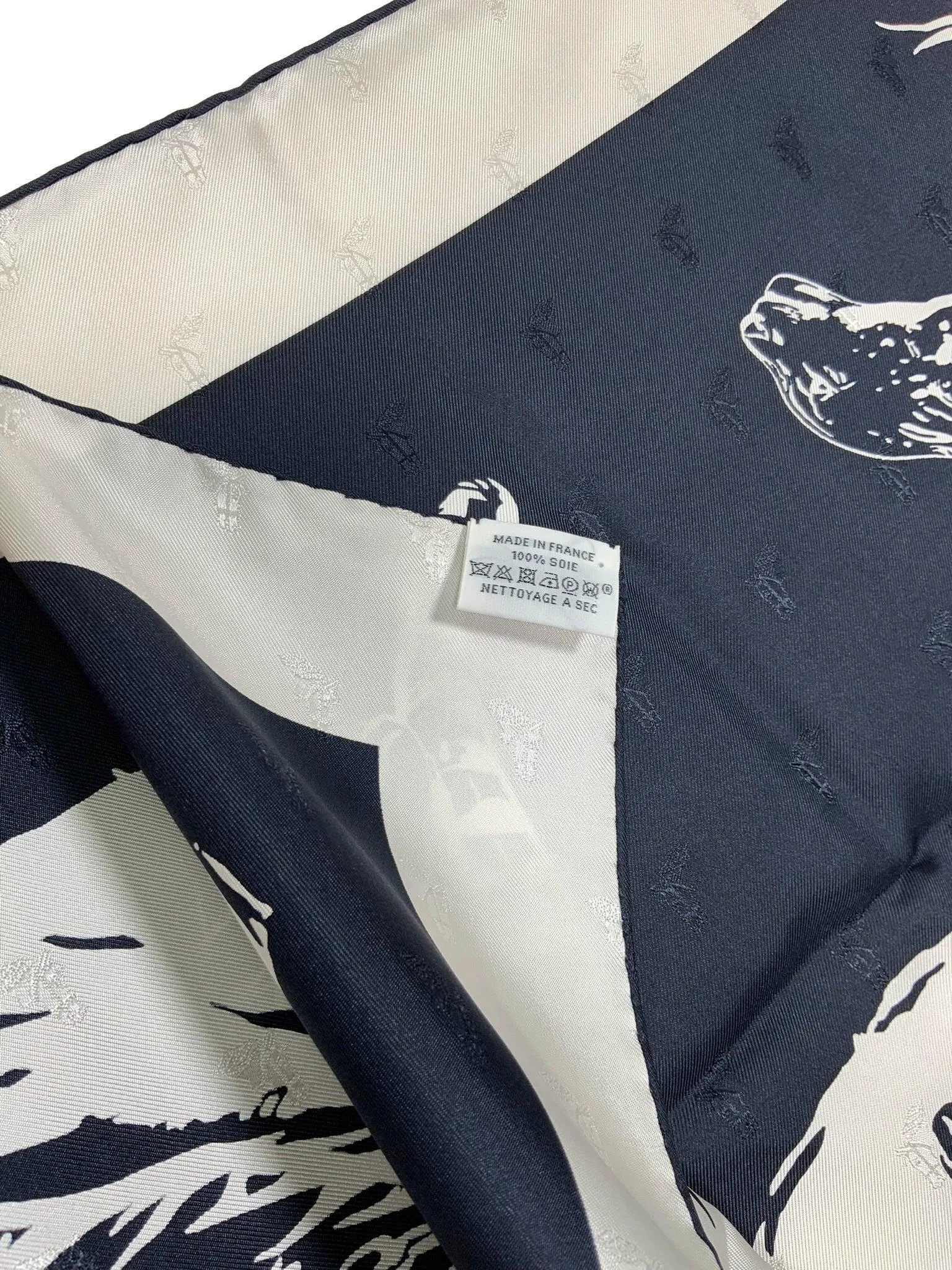 Hermes Guepards Silk Jacquard Scarf 90